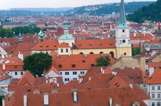 布拉格的建筑；Mala Strana。