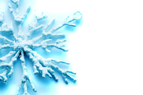 Snowflake。圣誕背景