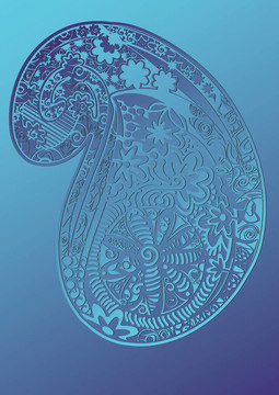illustratie佩斯利向量