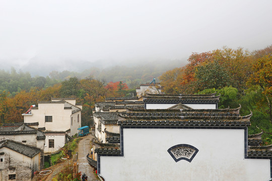山村民居馬頭墻
