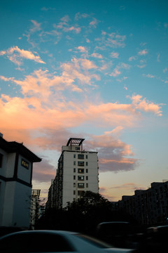 城市晚霞