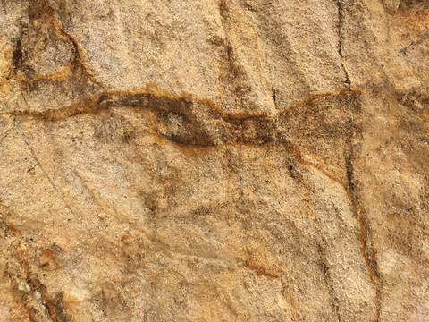 砂巖紋理 火山口地貌