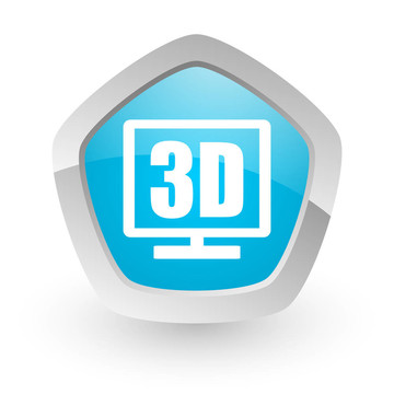 3D顯示的圖標