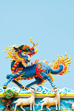 中華寺中的中國(guó)獅