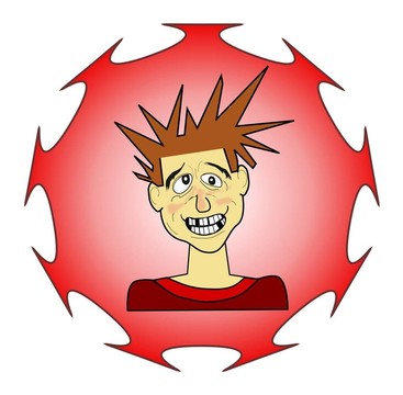 少年男孩；刺毛；高飛姿態(tài)