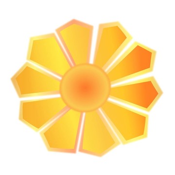 太陽(yáng)與抽象的太陽(yáng)
