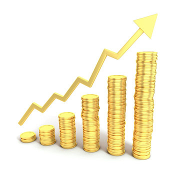 金融成長3D概念