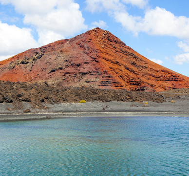 蘭薩羅特島蒂曼法亞國(guó)家公園火山；西班牙