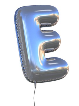 字母E的氣球