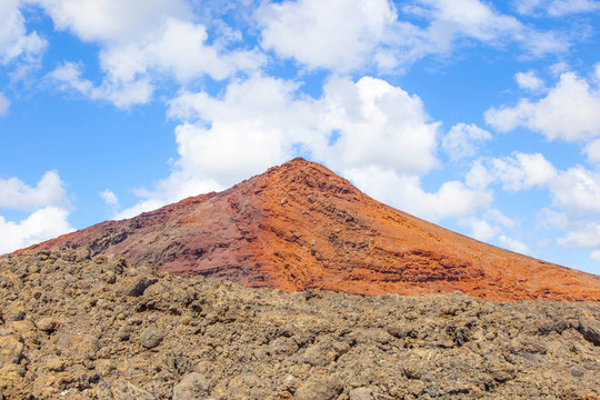 蘭薩羅特島蒂曼法亞國(guó)家公園火山；西班牙