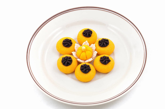 泰國(guó)甜食Kanom Jamongku。