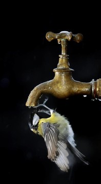 鳥飲用。