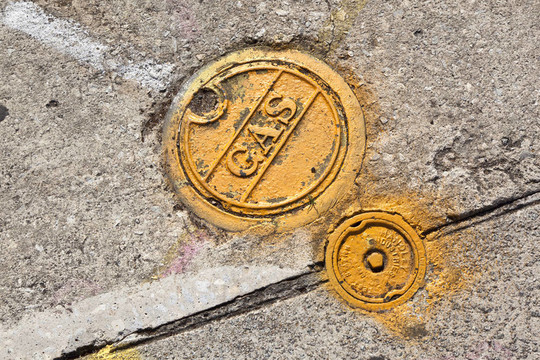 查爾斯頓市街道天然氣管道；山東??；美國