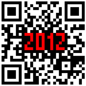 2012新年計數(shù)器；QR碼。