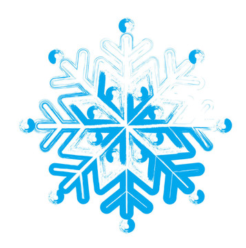 Snowflake。設計元素。插畫