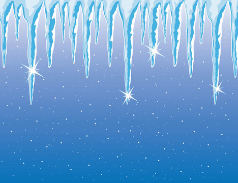 向量的冰柱和雪