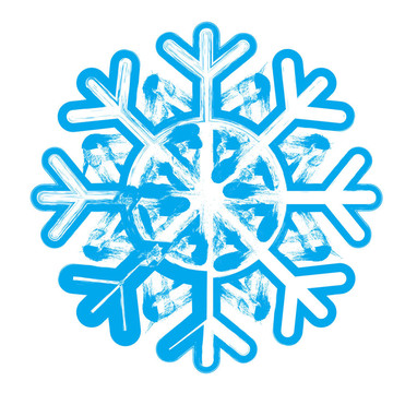 Snowflake。設(shè)計(jì)元素。插畫