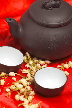 紅絲茉莉花茶