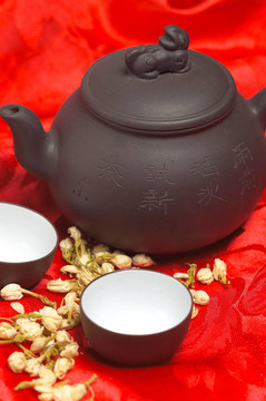 紅絲茉莉花茶