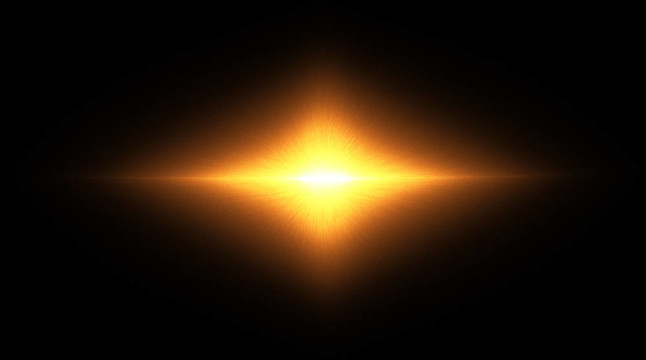 大爆炸。黑色背景下的行星爆炸。