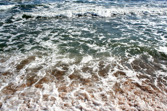 沙灘和海浪