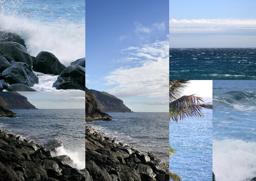 海岸；海和懸崖