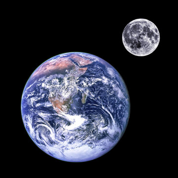 Moon和地球
