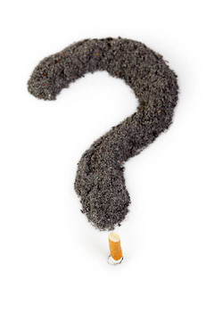 由灰制成的問號(hào)