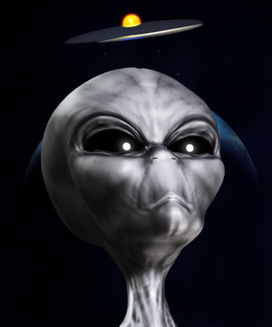 看天空