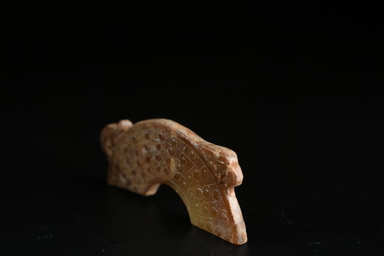 玉璧 漢鼓紋鳳半壁