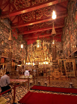 翡翠佛在Wat Phra Kaew