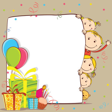 孩子們慶祝生日