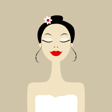 美麗的女人在水療中心