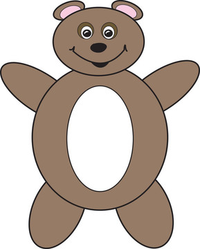 快樂Cartoon Teddy Bear