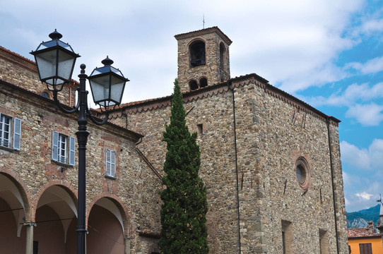 圣科洛姆巴諾修道院。博比奧。Emilia Romagna。意大利.
