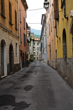 小巷。博比奧。Emilia Romagna。意大利.