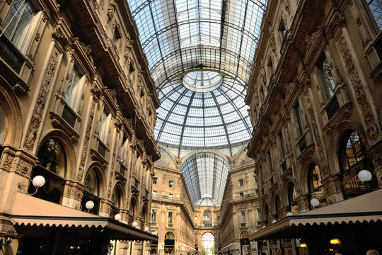 Galleria Vittorio Emanuele II在米蘭；意大利