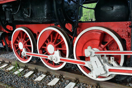 舊蒸汽機車車輪