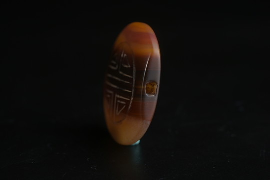 瑪瑙 明代瑪瑙童子珮