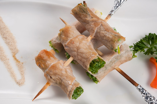 豚肉蔥燒卷