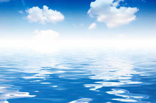 海洋與天空背景