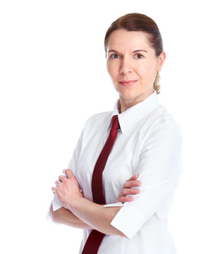 幸福的商業(yè)女人。