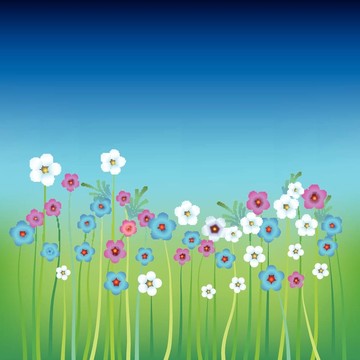 摘要花卉插圖