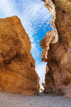 在納米布沙漠Canyon