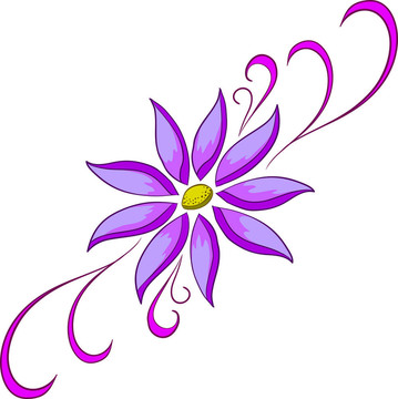 抽象的花朵