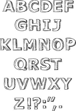 手寫字母