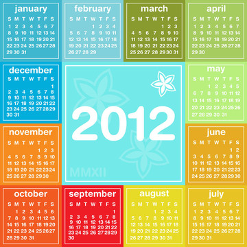 2012日歷