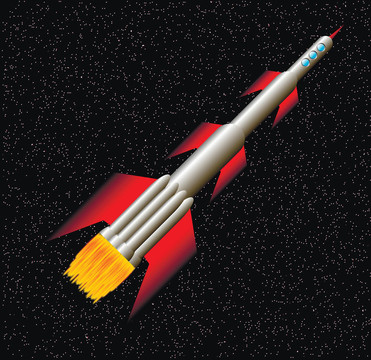 火箭在太空中