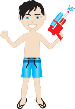 watergun男孩泳裝