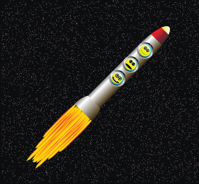 火箭在太空中